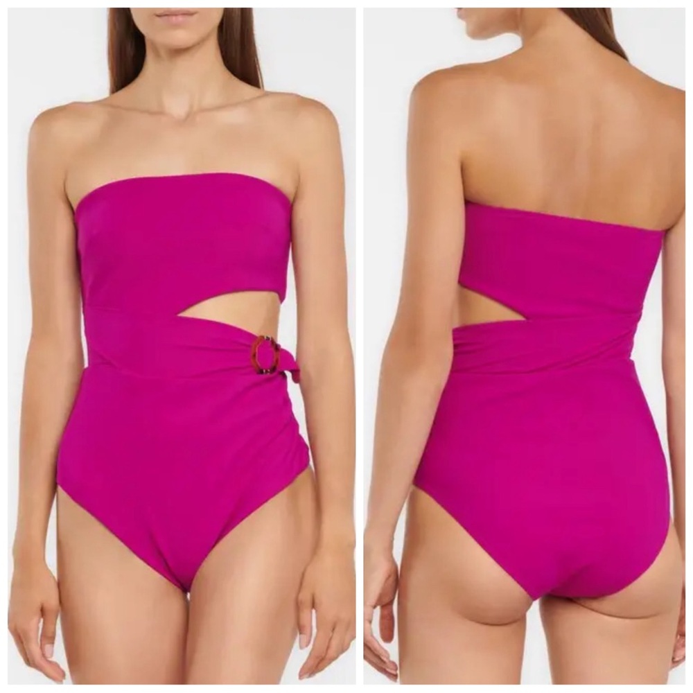 ZIMMERMANN Women’s Size 0 / US 2-4 Violet Nina Scarf‎ Buckle One-Piece Swimsuit